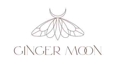 Ginger Moon Restaurant logo showing a butterfly and the words Ginger moon