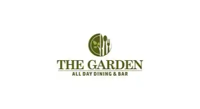 the image shows name brand Garden in green ,and the background is white