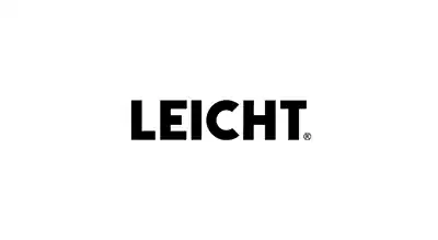 the logo has the store nameLeicht written in white color with  a black background