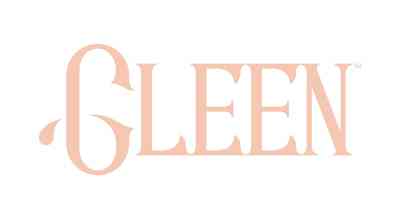 GLEEN logo showing the brand name written in pink